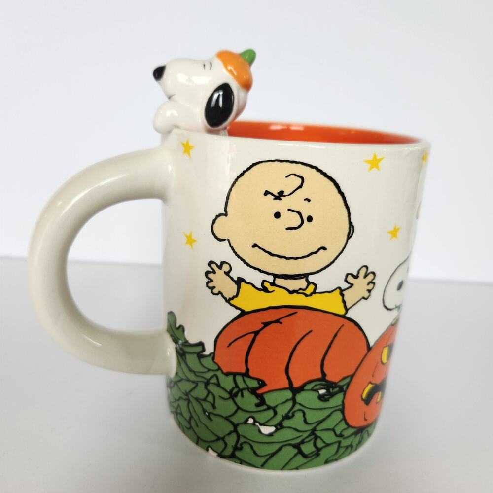 Peanuts Charlie Brown Snoopy Linus Lucy Halloween 3D Mug 20oz Retired 2024